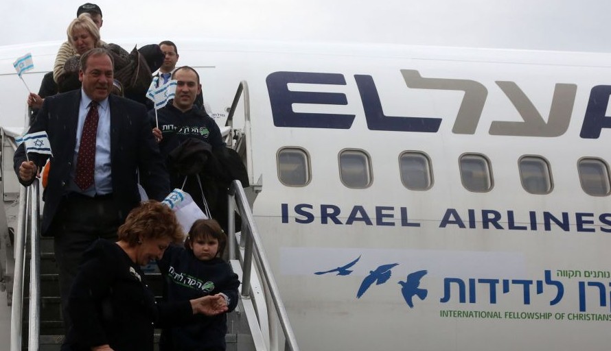 judios llegan a israel