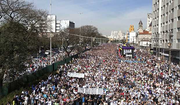 "MARCHA DE JES⁄S", LA PRINCIPAL MANIFESTACI”N EVANG…LICA DE BRASIL