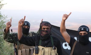 Isis soldiers in Syria