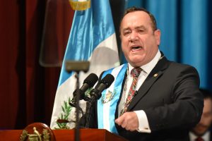 President-elect Alejandro Giammattei takes office