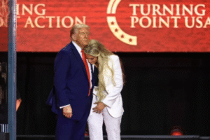 Donald Trump and Erika Kirk